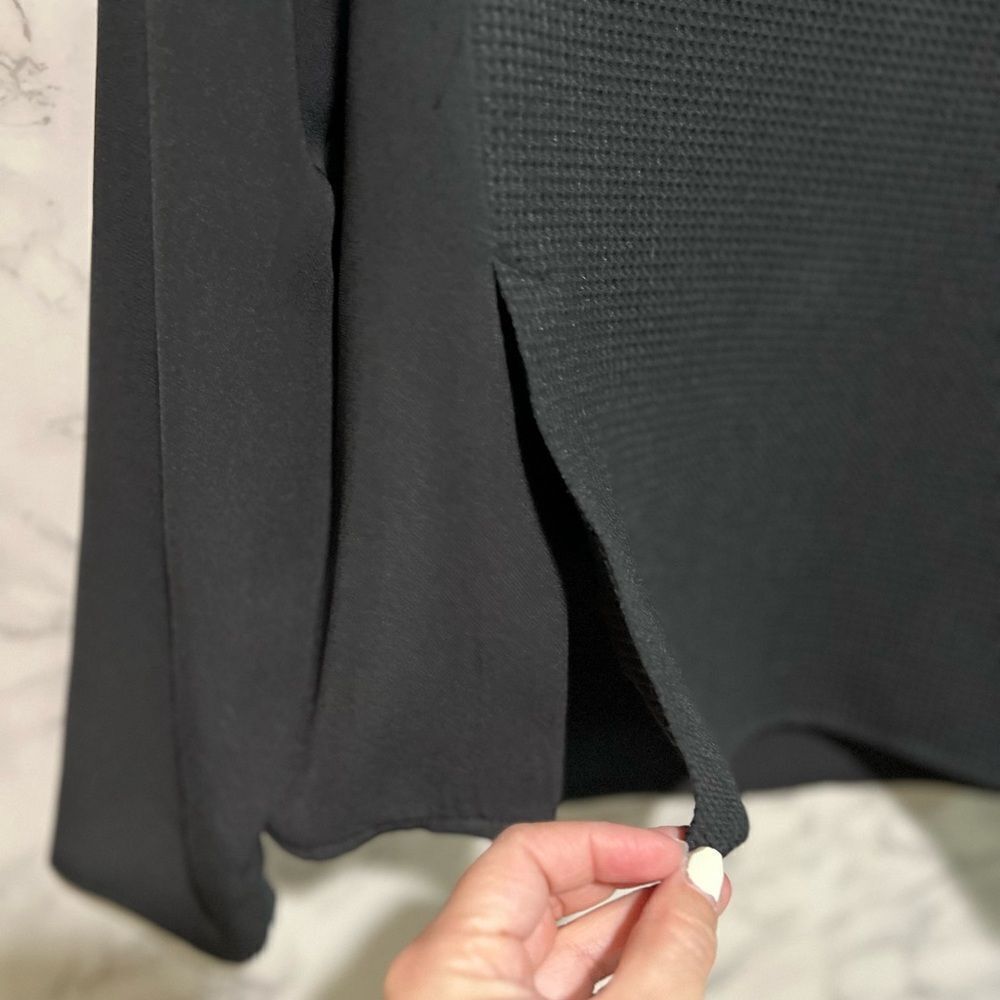 Zara Basic Collection Side Lace-up Blouse - Picture 3 of 5